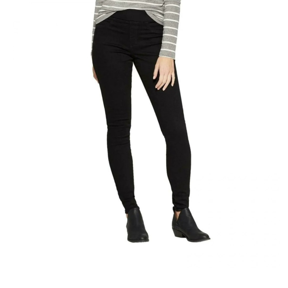 UNIVERSAL THREAD WOMEN'S HIGH RISE PULL ON JEGGINGS NWT Black Size 2